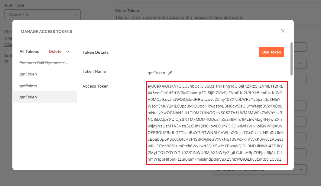 Postman 获取Token