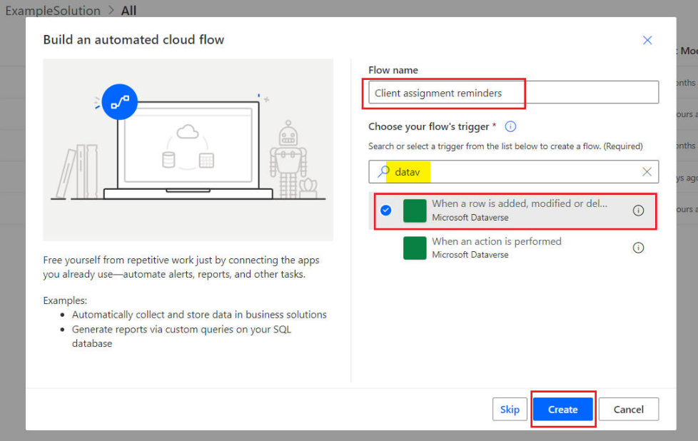 Create Cloud Flow 2