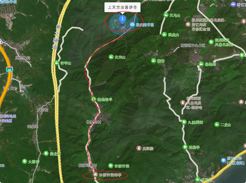 徒步路线图